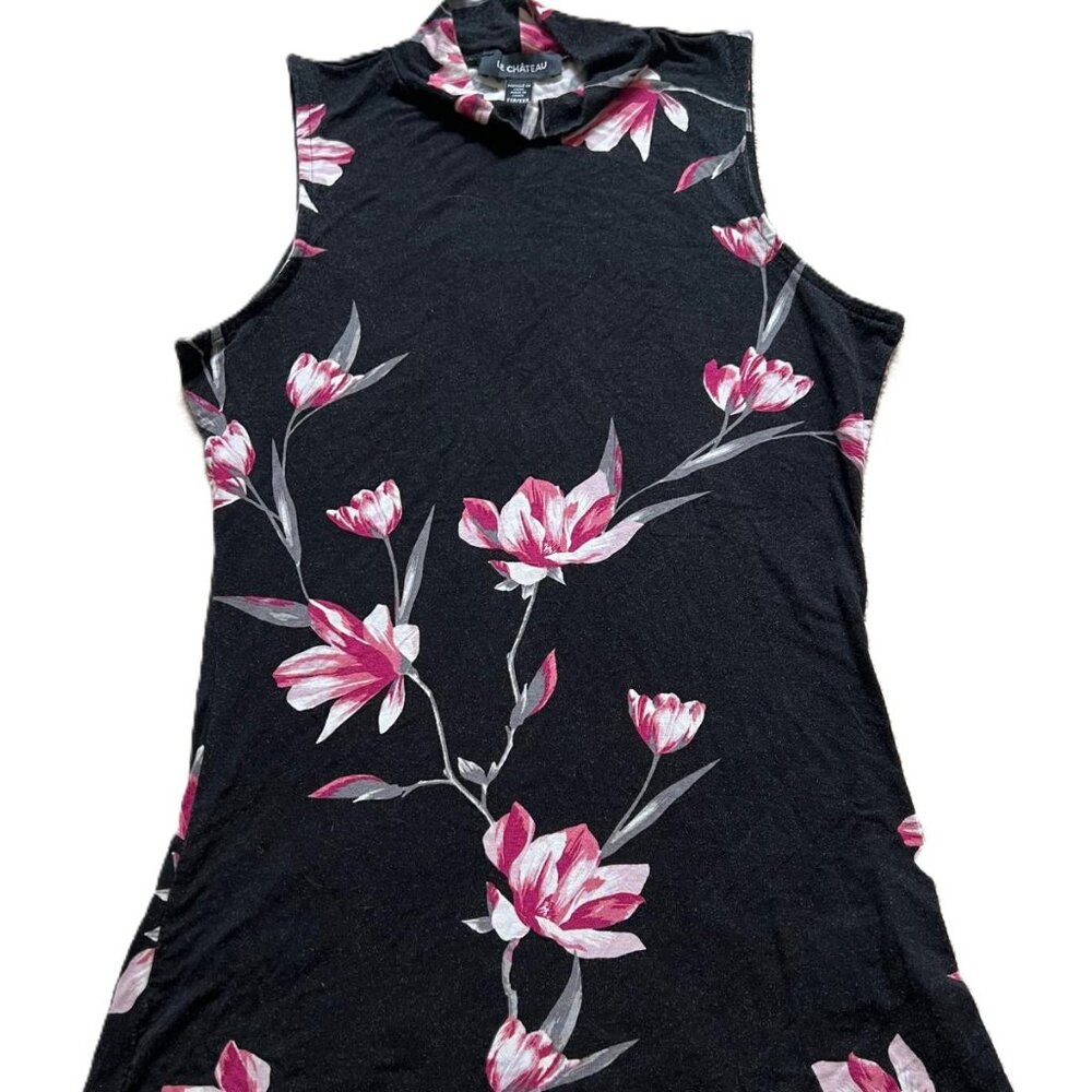 Le Chateau Floral Mock Neck Tank